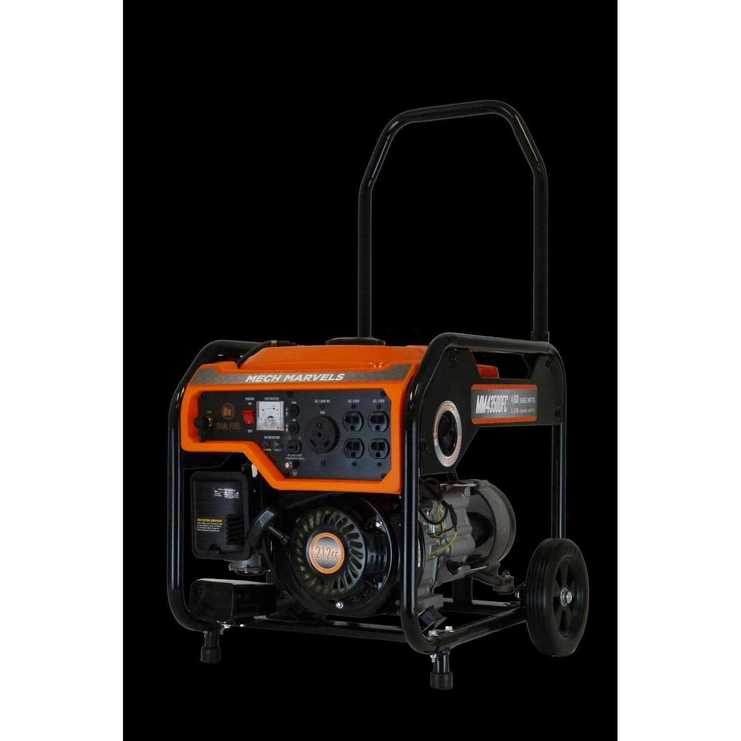 Mech Marvels 4000 Watt Dual Fuel Portable Generator MM4350DFC - Cheap Fitting