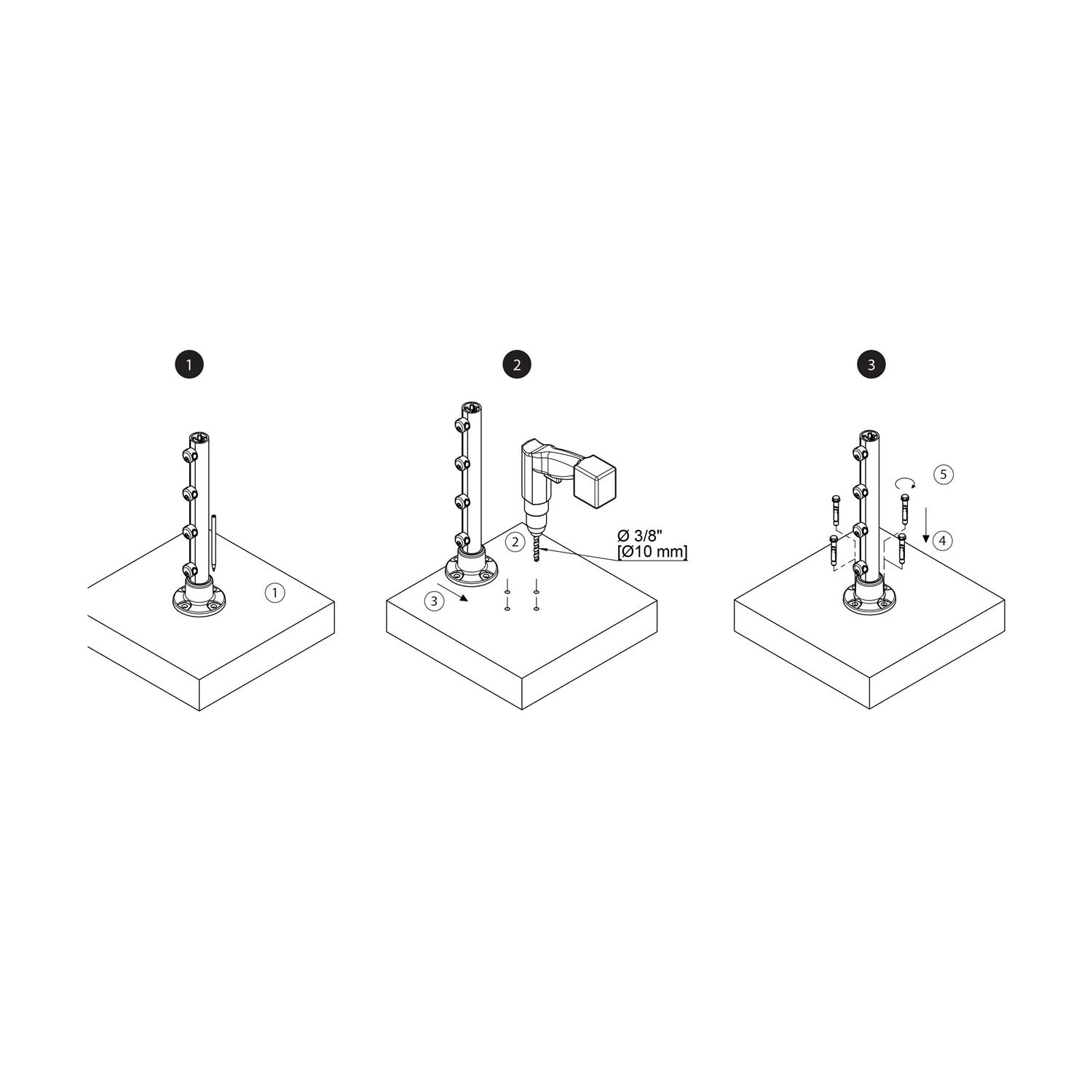 Prova PA23 Metal Heavy Duty Compression Concrete Post Anchors (4-Piece) 96110 - Cheap Fitting