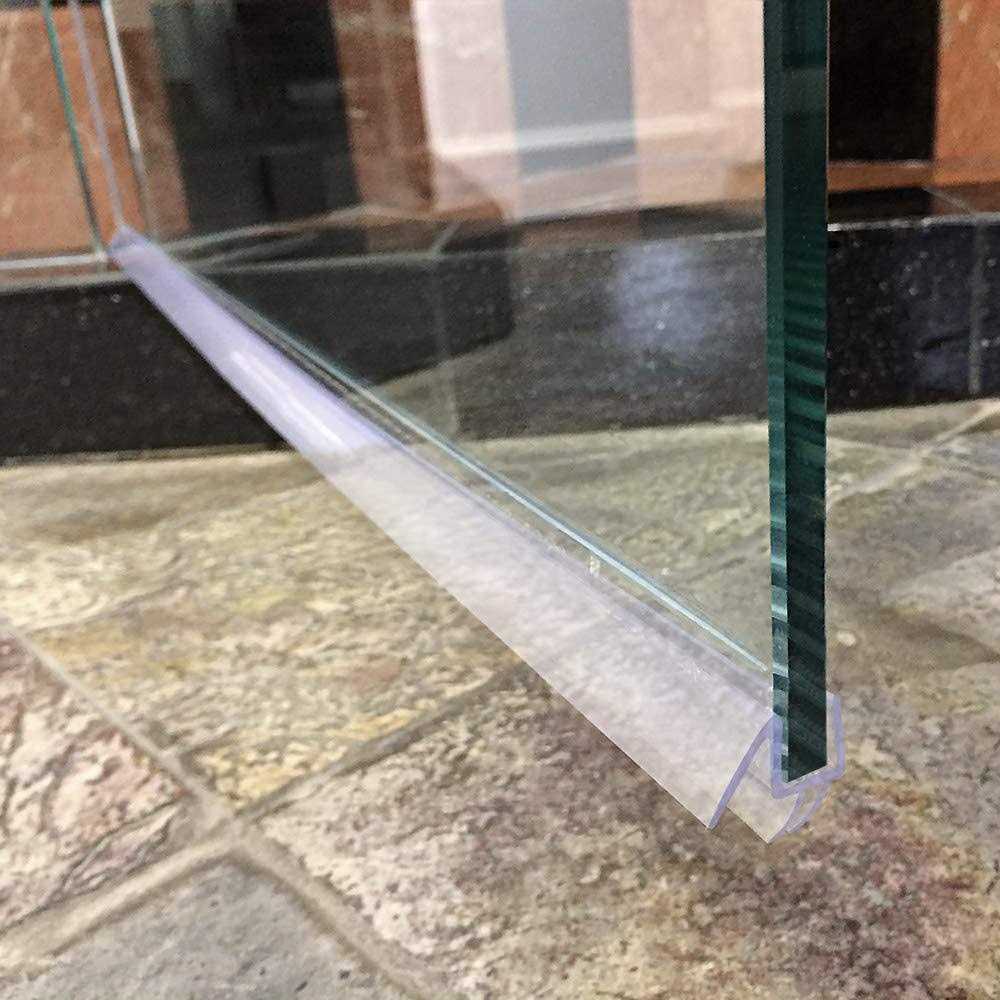 Dulles Glass 36 Clear Bottom Sweep with Drip Rail Glass - Cheap Fitting