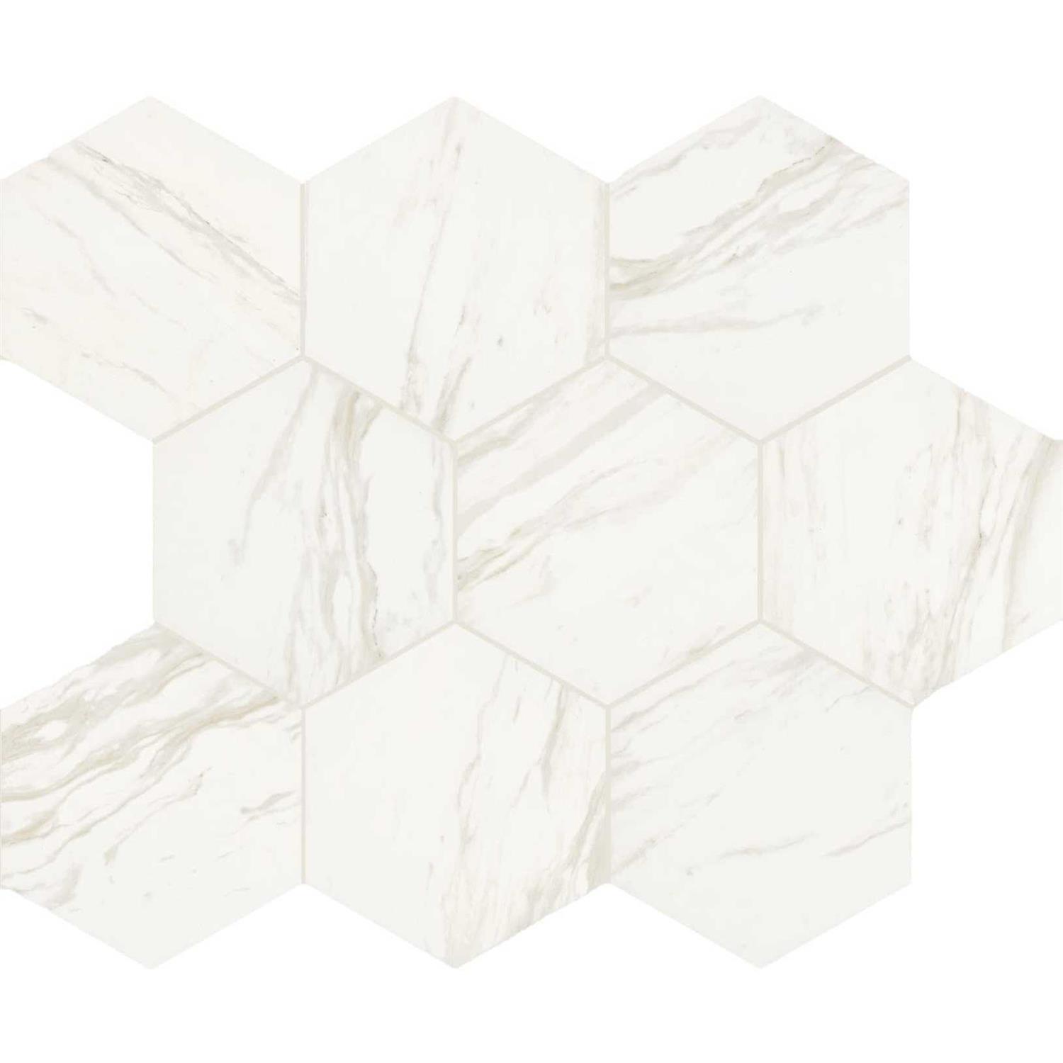 Perpetuo 8 X 8 Hexagon Porcelain Marble Look Wall & Floor Tile Daltile - Cheap Fitting