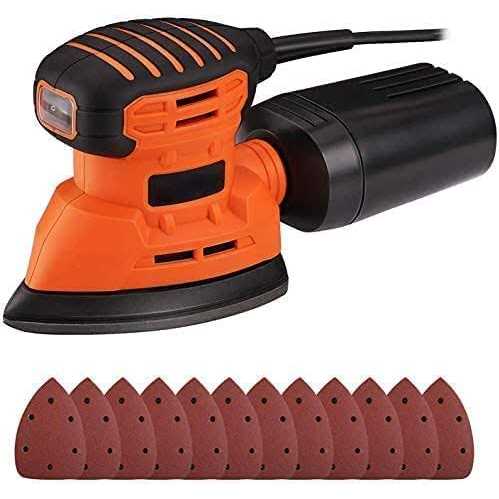 Generic Mouse Sander 12Pcs Sandpapers 12000 RPM 130W Detail Sanders with Dust Collection System for Tight Spaces - Cheap Fitting