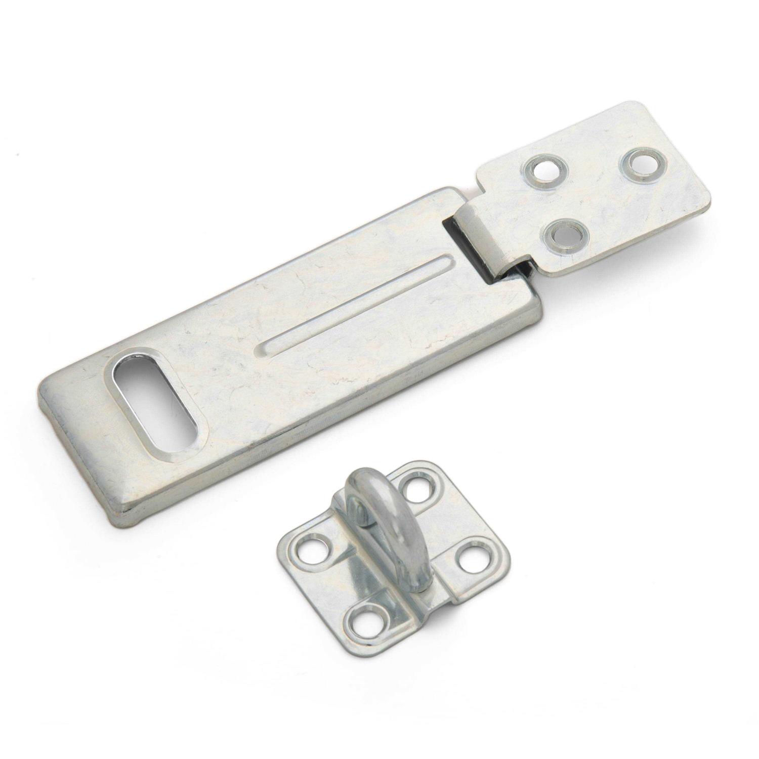 Brinks Zinc Coated Fixed Staple Hasp with Hardened Steel Loop - Cheap Fitting