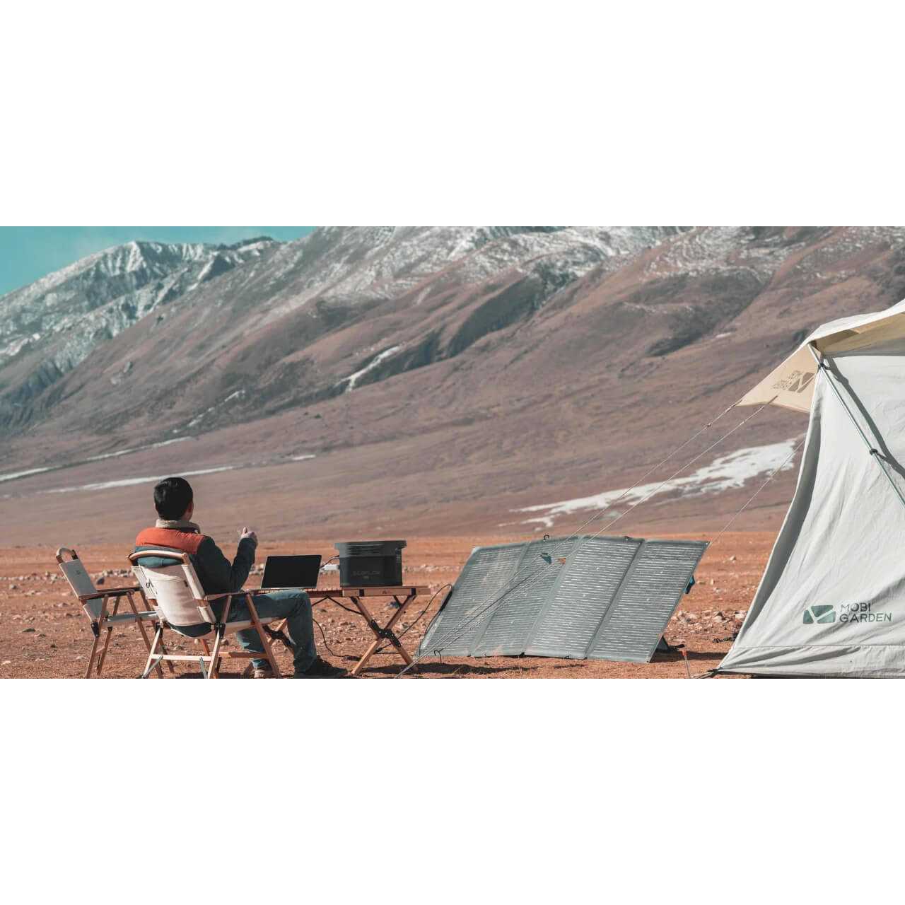 Ecoflow 220w Portable Bifacial Solar Panel - Cheap Fitting