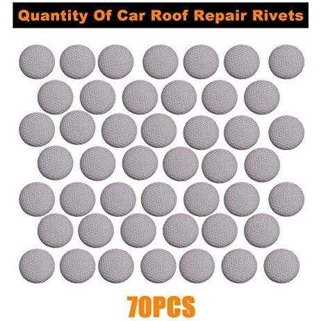 Niteguy 70pcs Car Roof Headliner Repair Button, Auto Roof Snap Rivets Retainer Design for Car Roof Flannelette Fixed,with Installation Tool and Fit - Cheap Fitting
