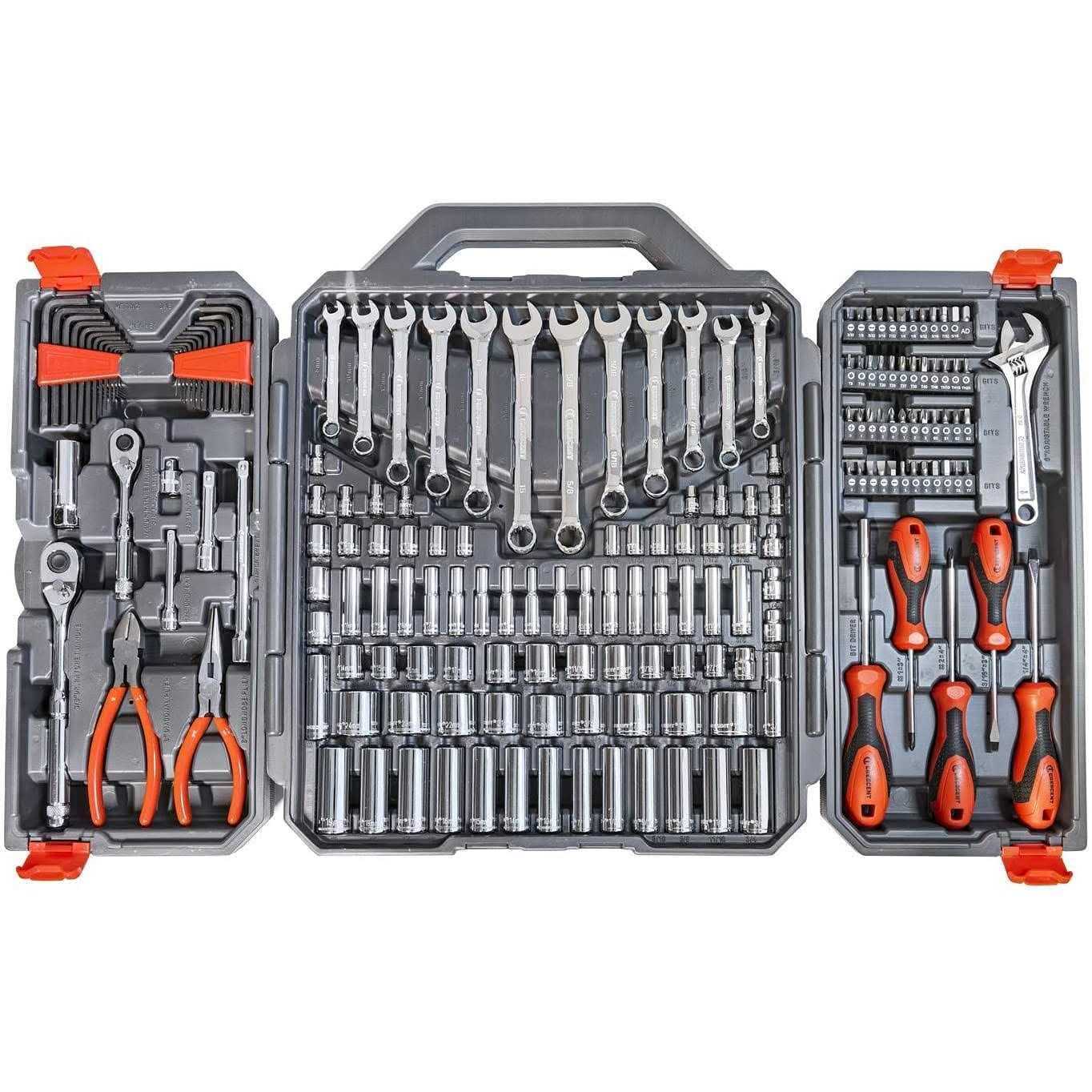 Crescent 180 Pc. Professional Tool Set in Tool Storage Case - Cheap Fitting