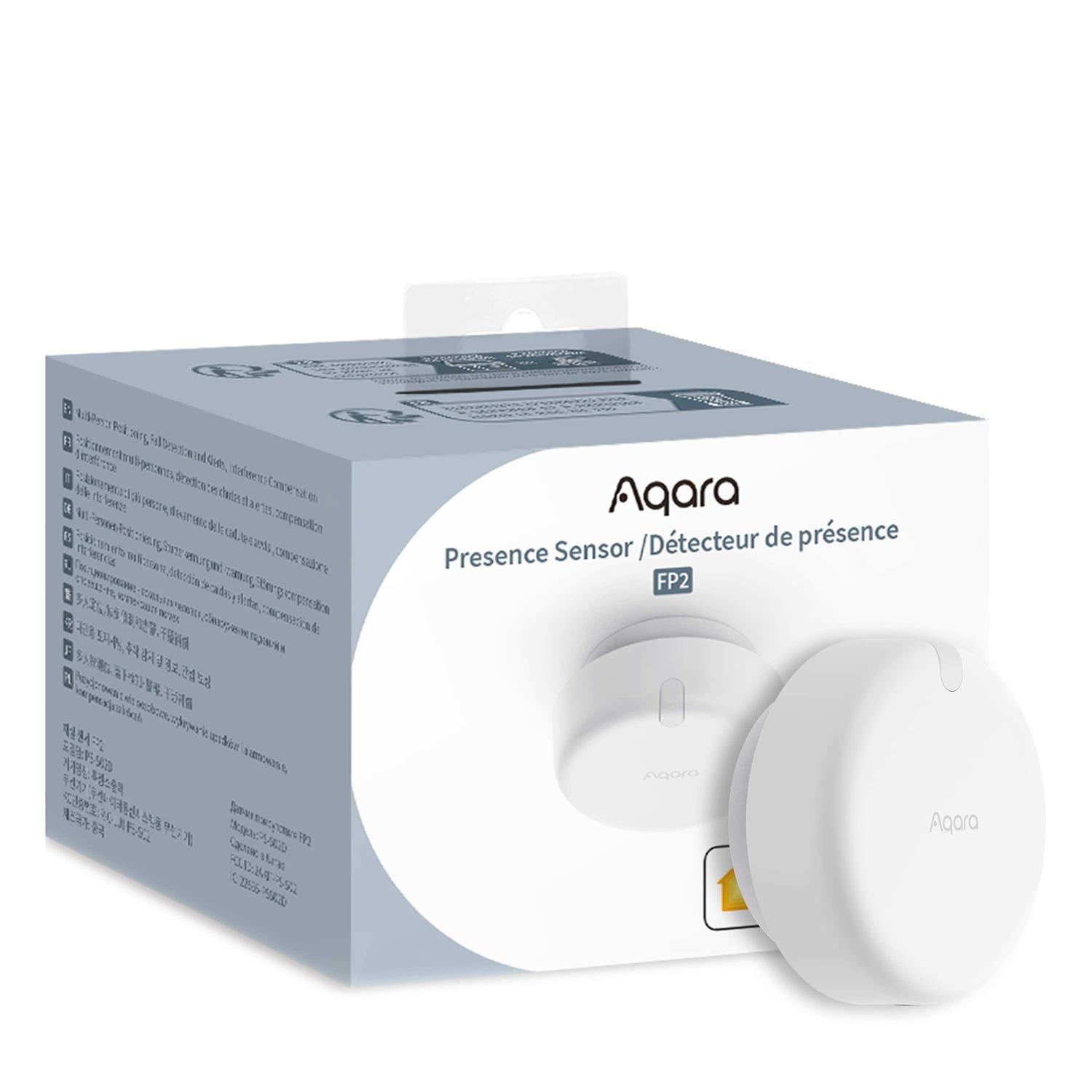 Aqara Presence Sensor FP2 Millimeter Wave Radar Sensor, Zone Positioning, Multi-Person and Fall Detection - Cheap Fitting