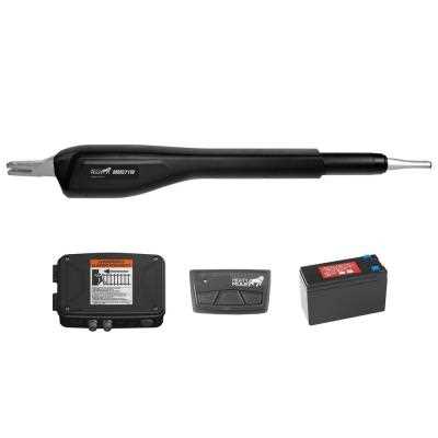 Mighty Mule MM571W Heavy Duty Automatic Gate Opener Smart and Solar Ready, Up to 18ft Long or 850lb, Black - Cheap Fitting