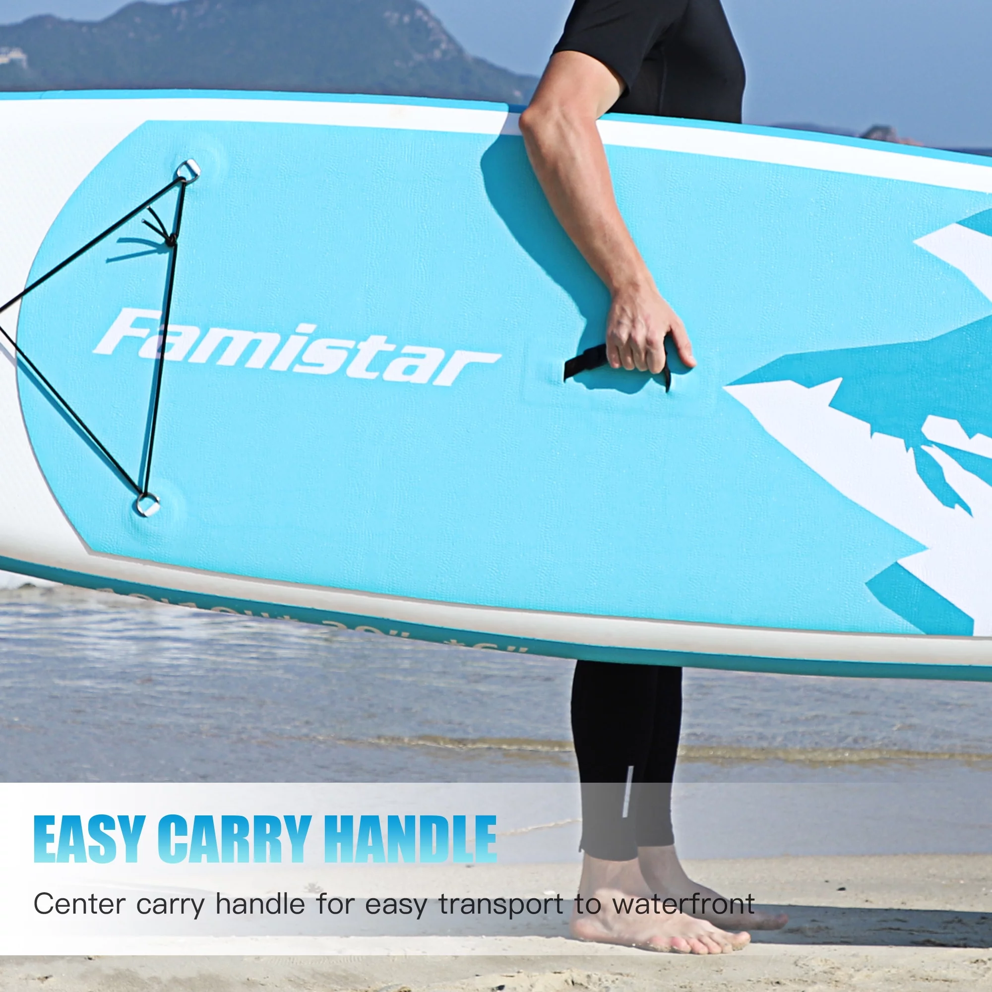 Famistar 10' Inflatable Stand Up Paddle Board 6