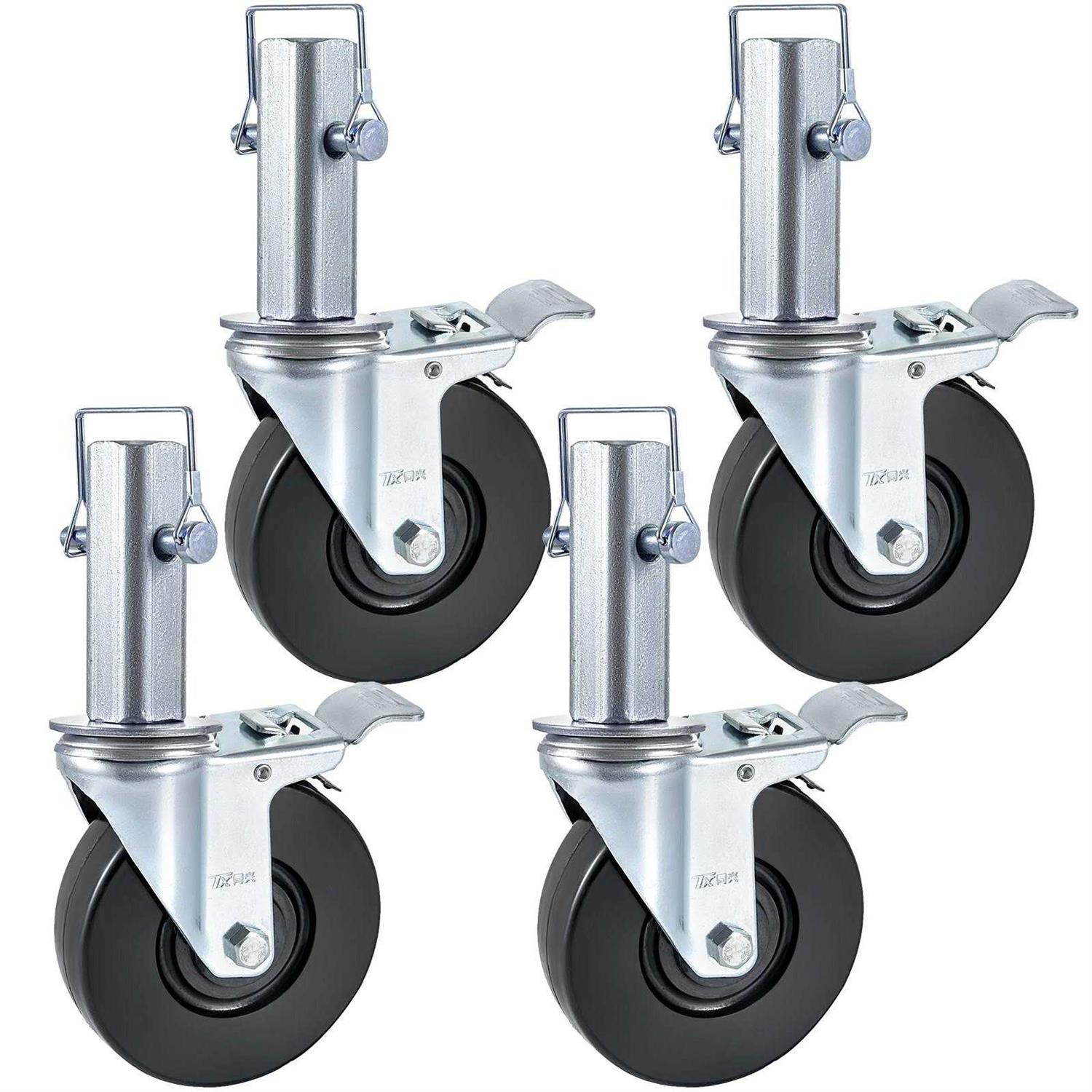 VEVOR 5 Scaffolding Swivel Caster with Dual Locking Stem JLTX13-5-4XJL32FGV0 - Cheap Fitting
