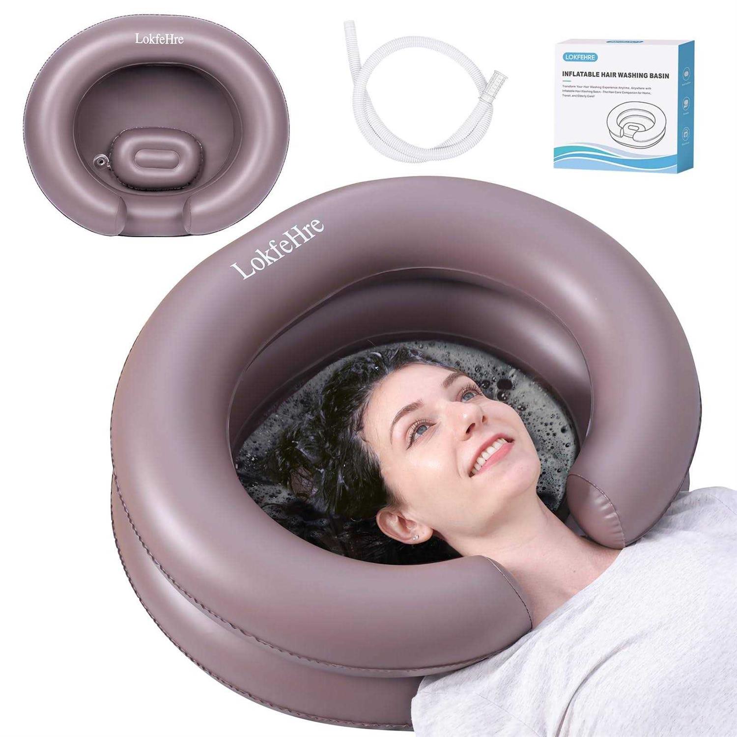 LOKFEHRE Portable Inflatable Hair Washing Basin for Bedridden - Cheap Fitting