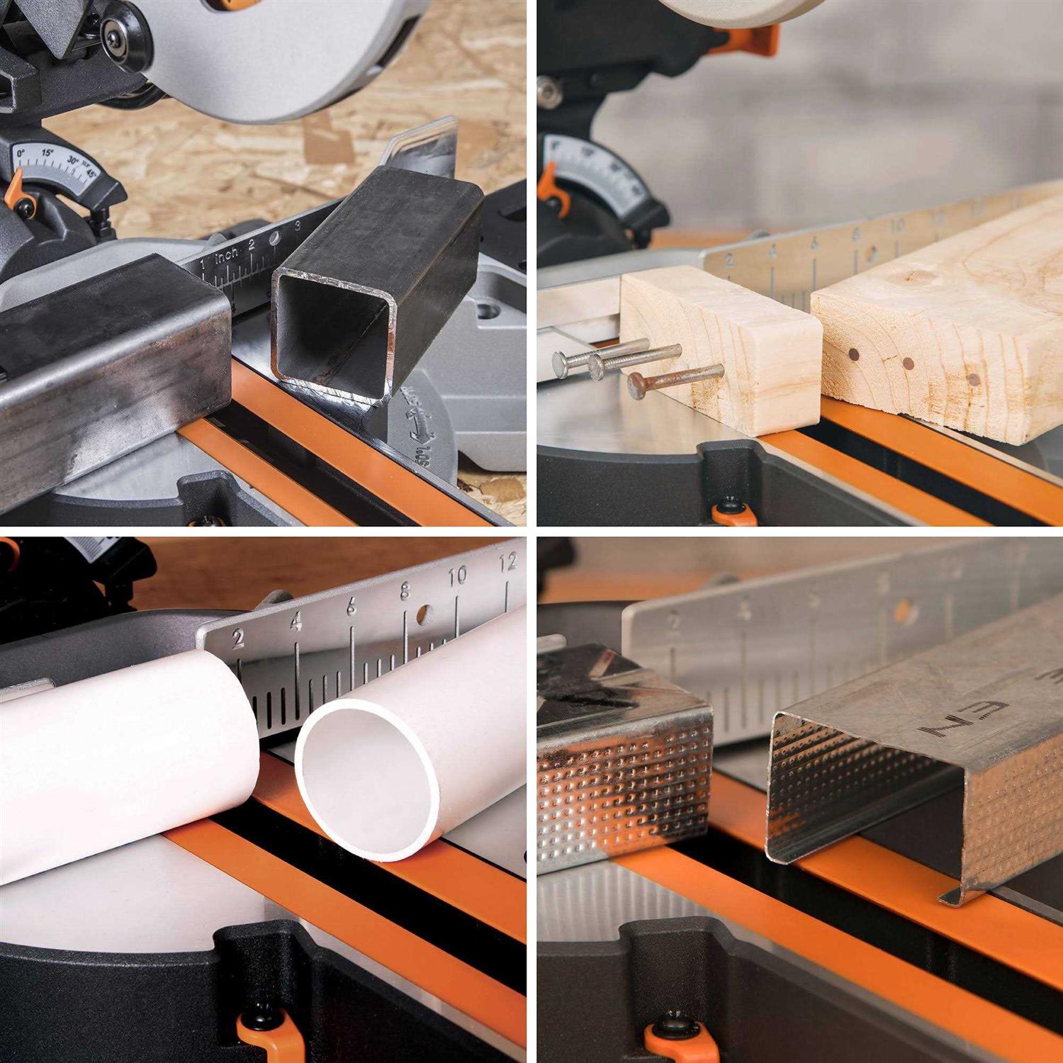 Evolution Power Tools R185SMS+ 7-1/4 Multi-Material Compound Sliding Miter Saw - Cheap Fitting