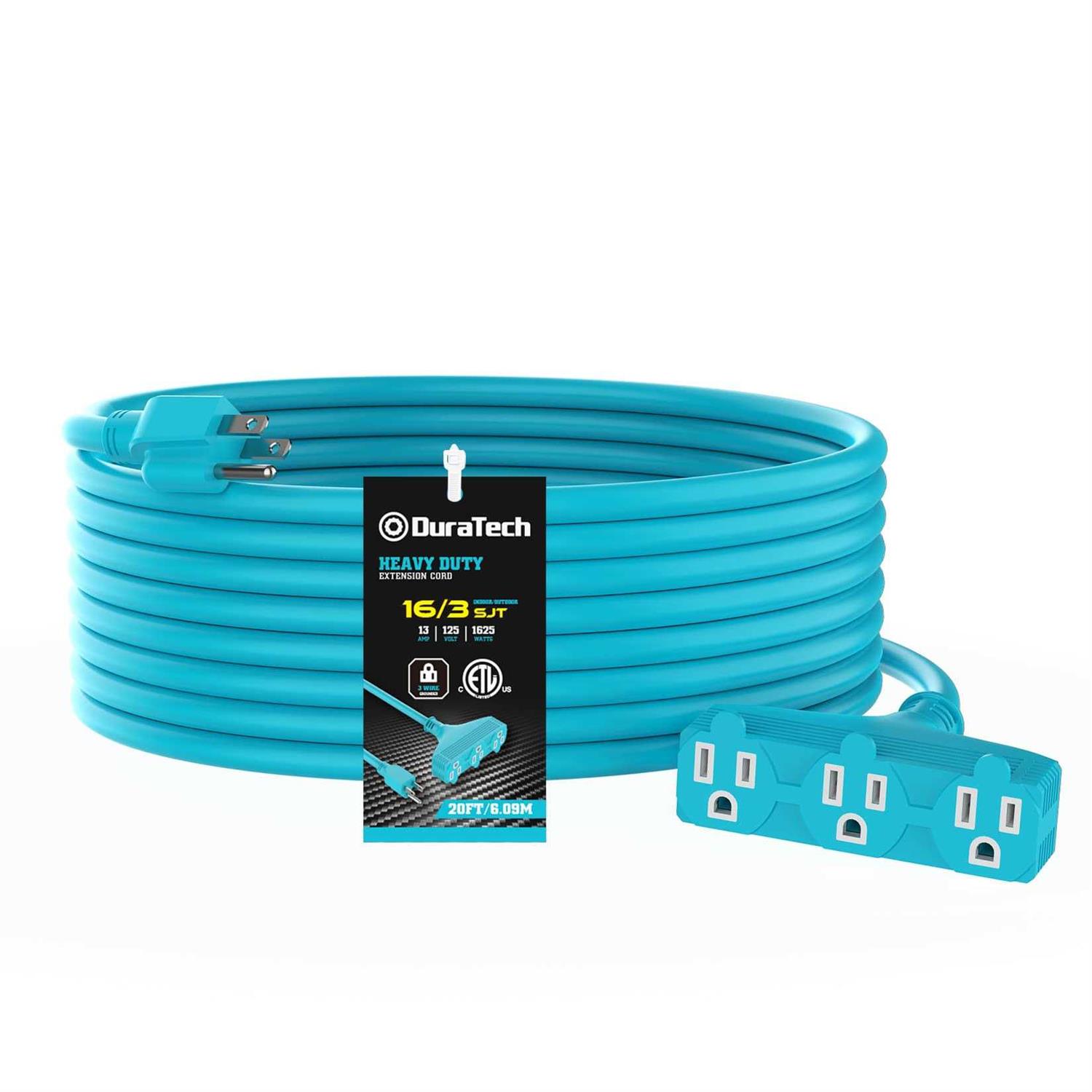 DuraTech Extension Cord Outdoor Extension Cord with Multiple Outlets SJT - Cheap Fitting