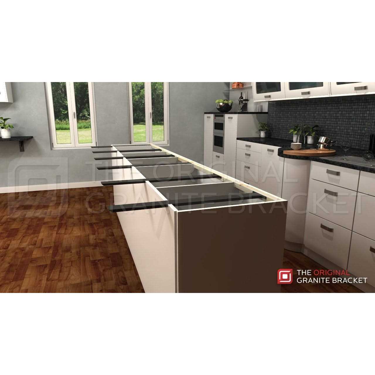 The Original Granite Bracket Hidden Island Support Bracket - Cheap Fitting