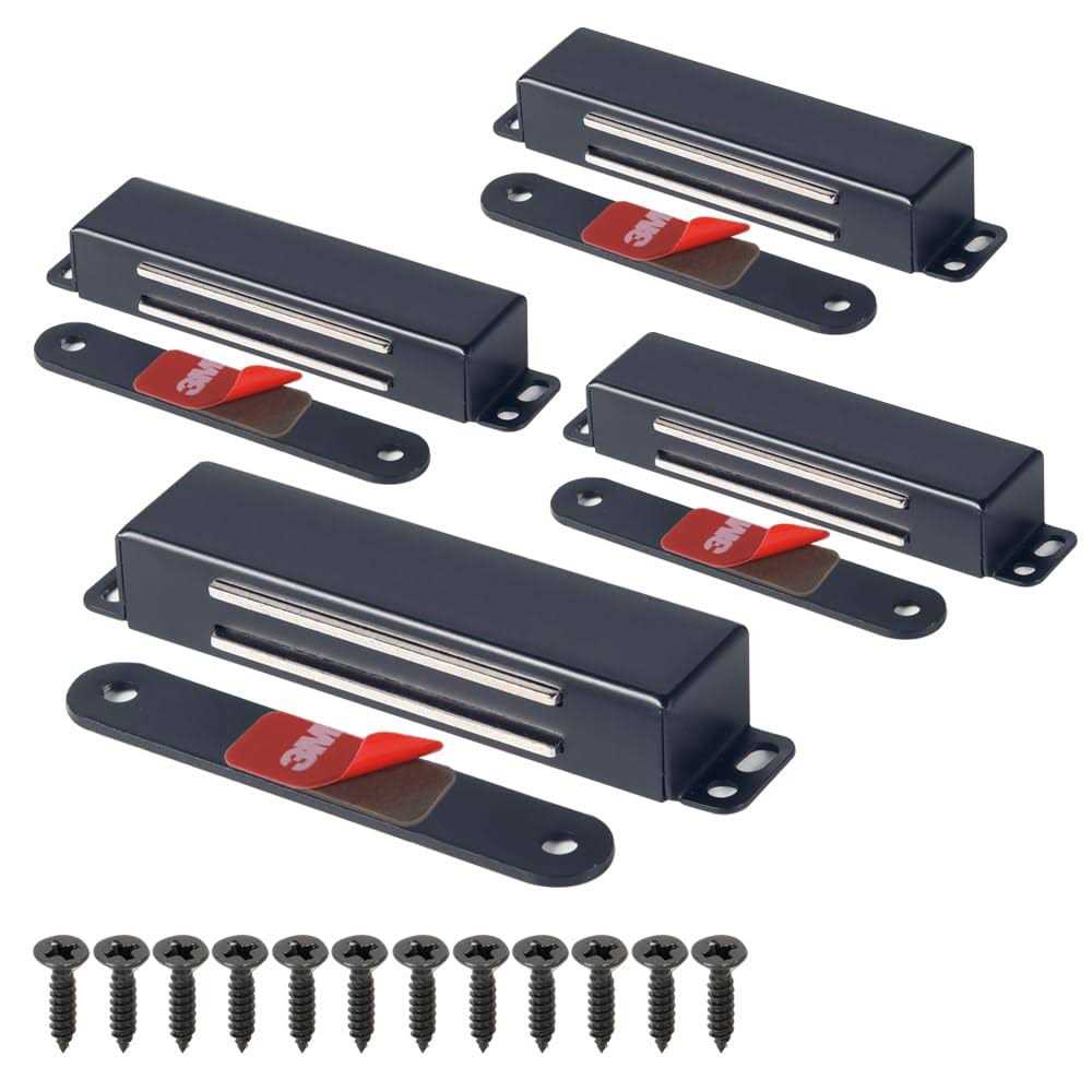 Mousike Magnetic Door Catch Heavy Duty 90lb Door Magnets with Strong Magnetic for Kitchen Cupboard Wardrobe Closet Cabinet Door Drawer Latch - Cheap Fitting