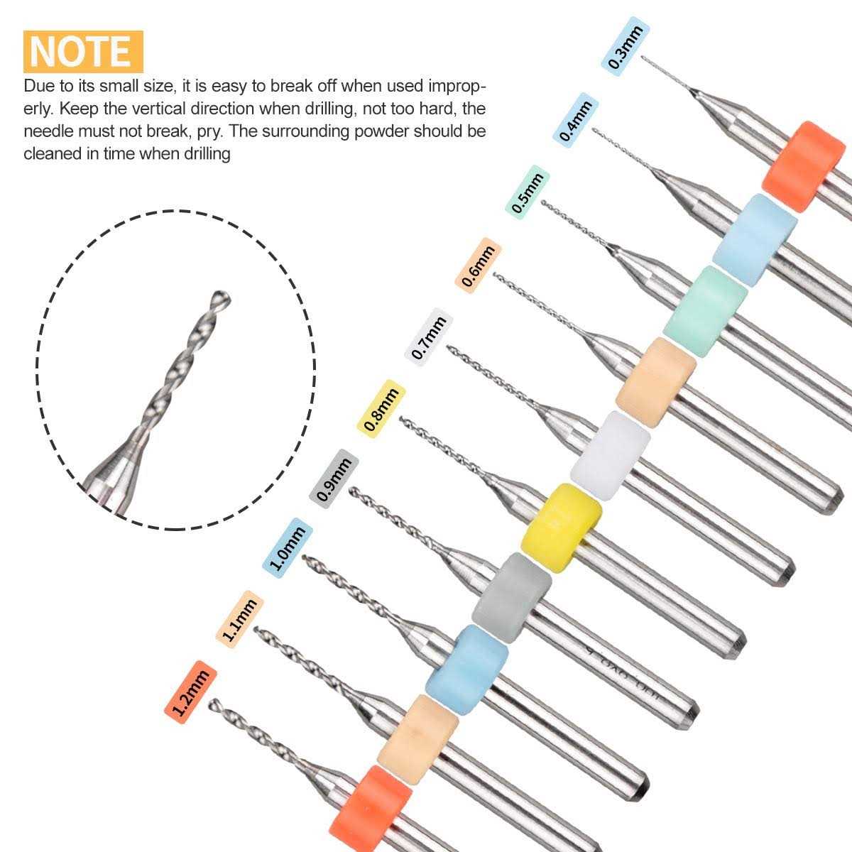 X.Store 60 Pieces Micro Mini Twist Drill Bits Set with Precision Hand Pin Vise Rotary Tools for Wood,Jewelry Pin Vises - Cheap Fitting