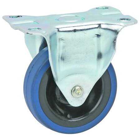 Haul-Master 3 in. Rubber Rigid Caster - Cheap Fitting