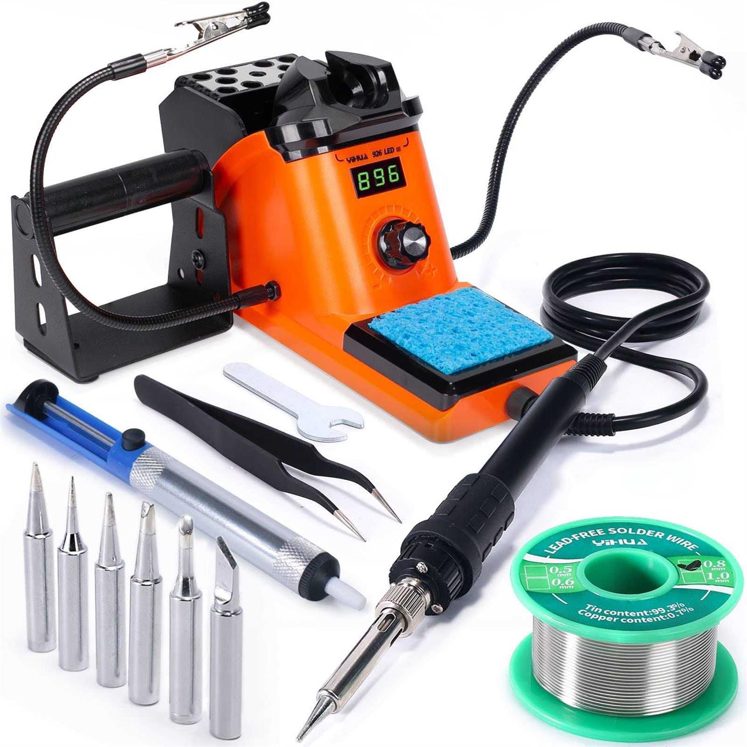 YIHUA 926 III 60W Digital Display Soldering Iron Station Kit w 2 H - Cheap Fitting