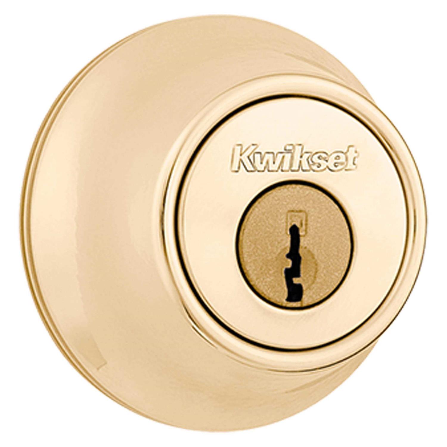 Kwikset 660 Brass Single Cylinder Deadbolt - Cheap Fitting