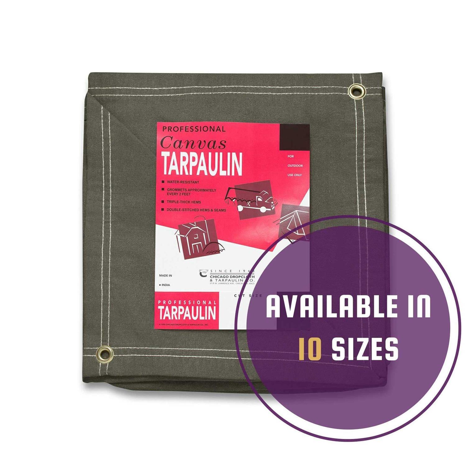 Chicago Dropcloth Canvas Tarp - Cheap Fitting