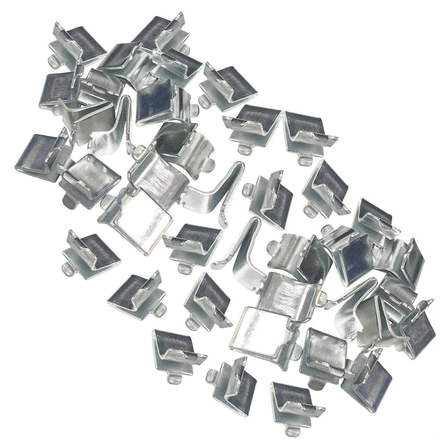 Adjustable Steel Pilaster Shelf Support Clip –40 Pieces - Cheap Fitting