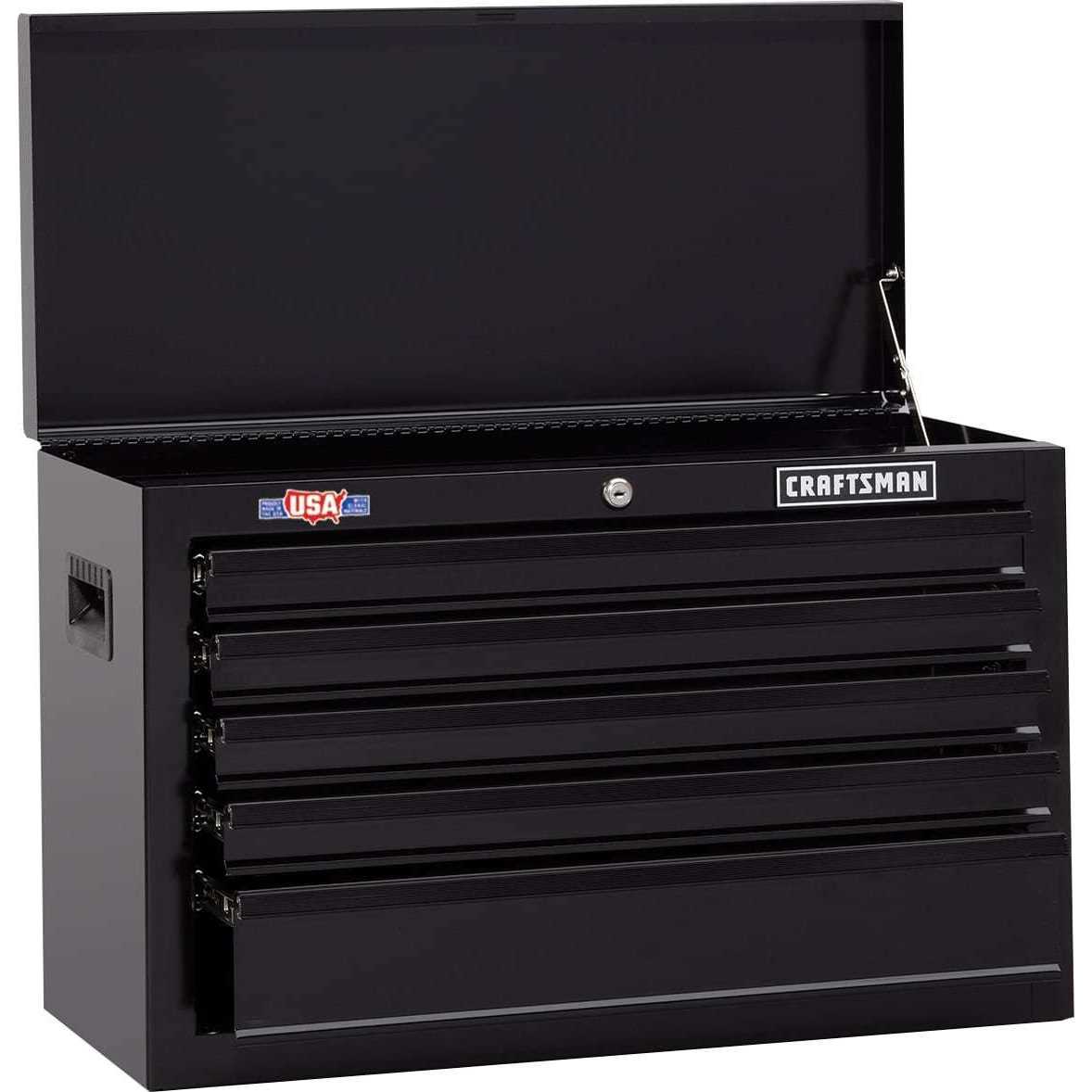 Craftsman 1000 Series 5-Drawer Steel Tool Chest CMST22654BK - Cheap Fitting