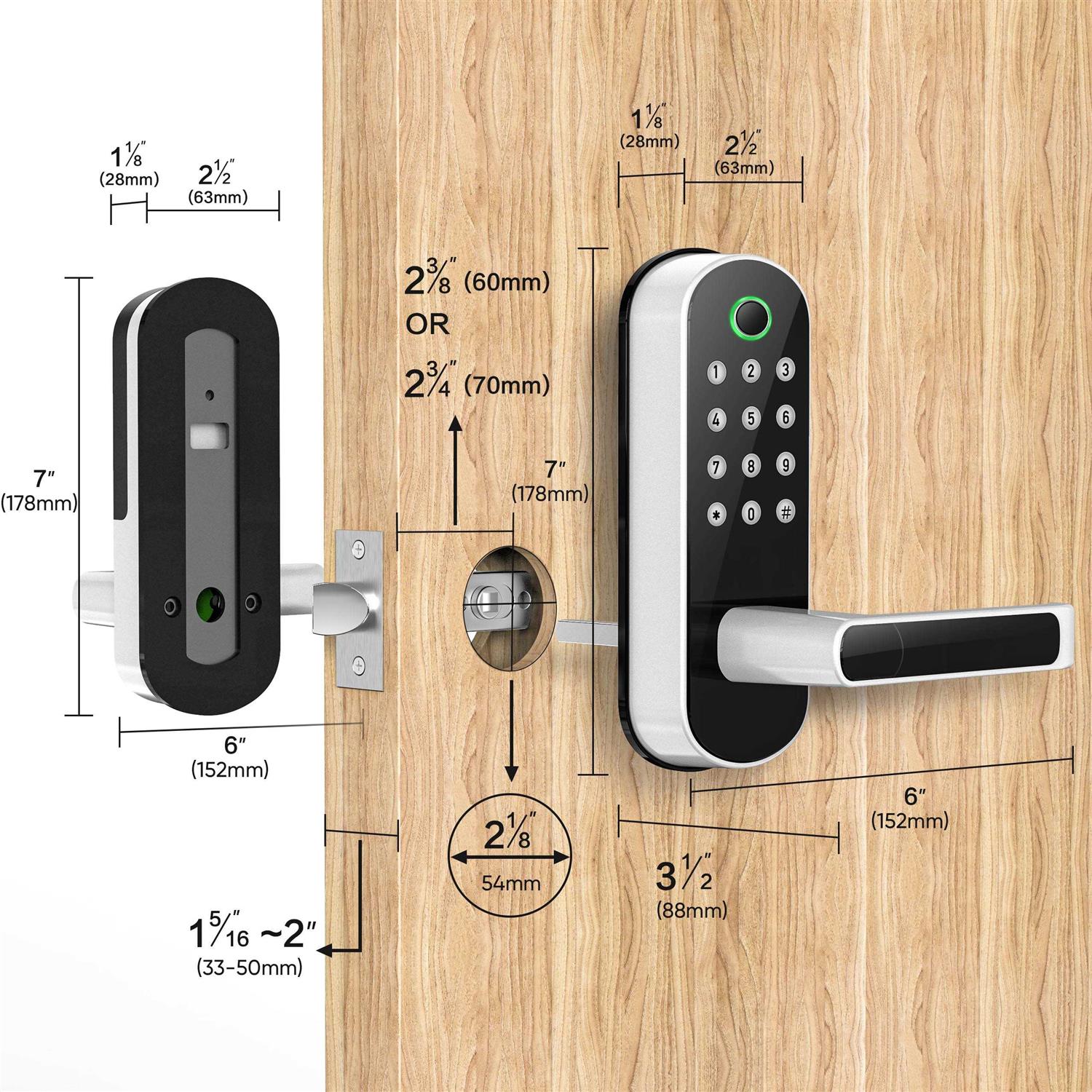 Sifely Keyless Entry Door Lock Keypad Door Lock - Cheap Fitting