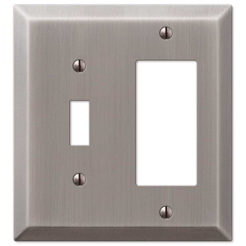Amerelle Century 1-Rocker 1-Toggle Wall Plate 2 Gang - Cheap Fitting