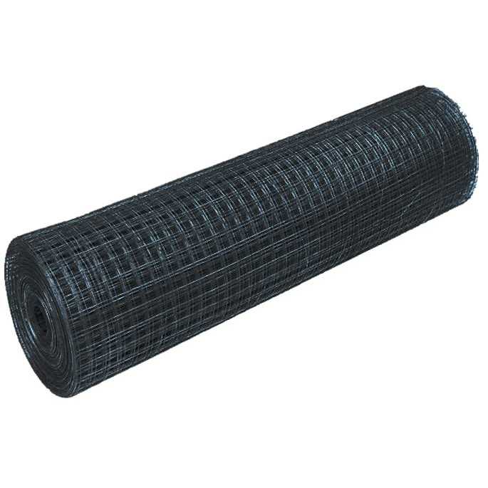 100′ 14ga galvanized steel Black PVC Coated Welded Wire 2” x 2 - Cheap Fitting