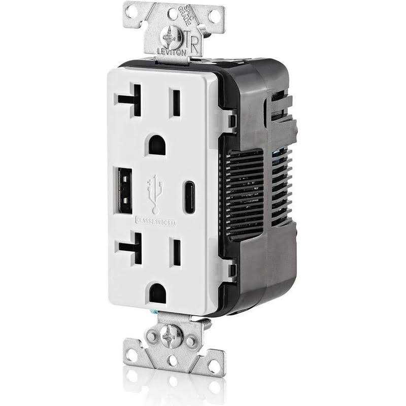 Leviton 20-Amp Type-C USB Tamper Resistant - Cheap Fitting