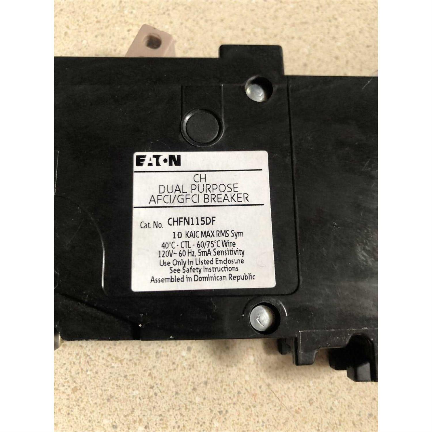 Eaton CH 15 Amp All in One AF/GF Breaker - Cheap Fitting