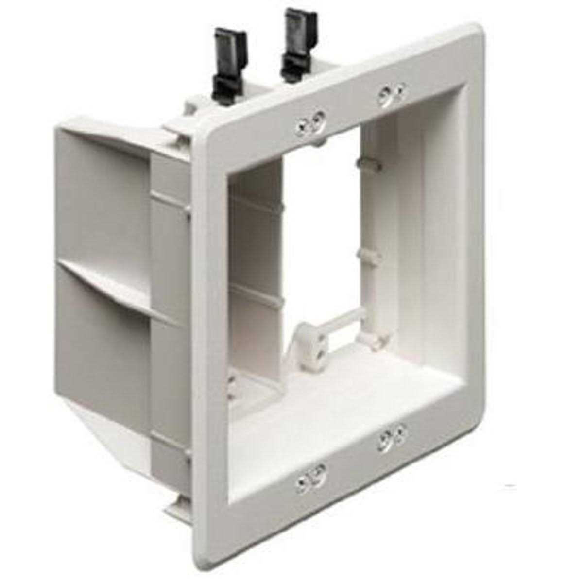 Arlington TVBU505 2-Gang Recessed TV Box for Power and Low Voltage - Cheap Fitting