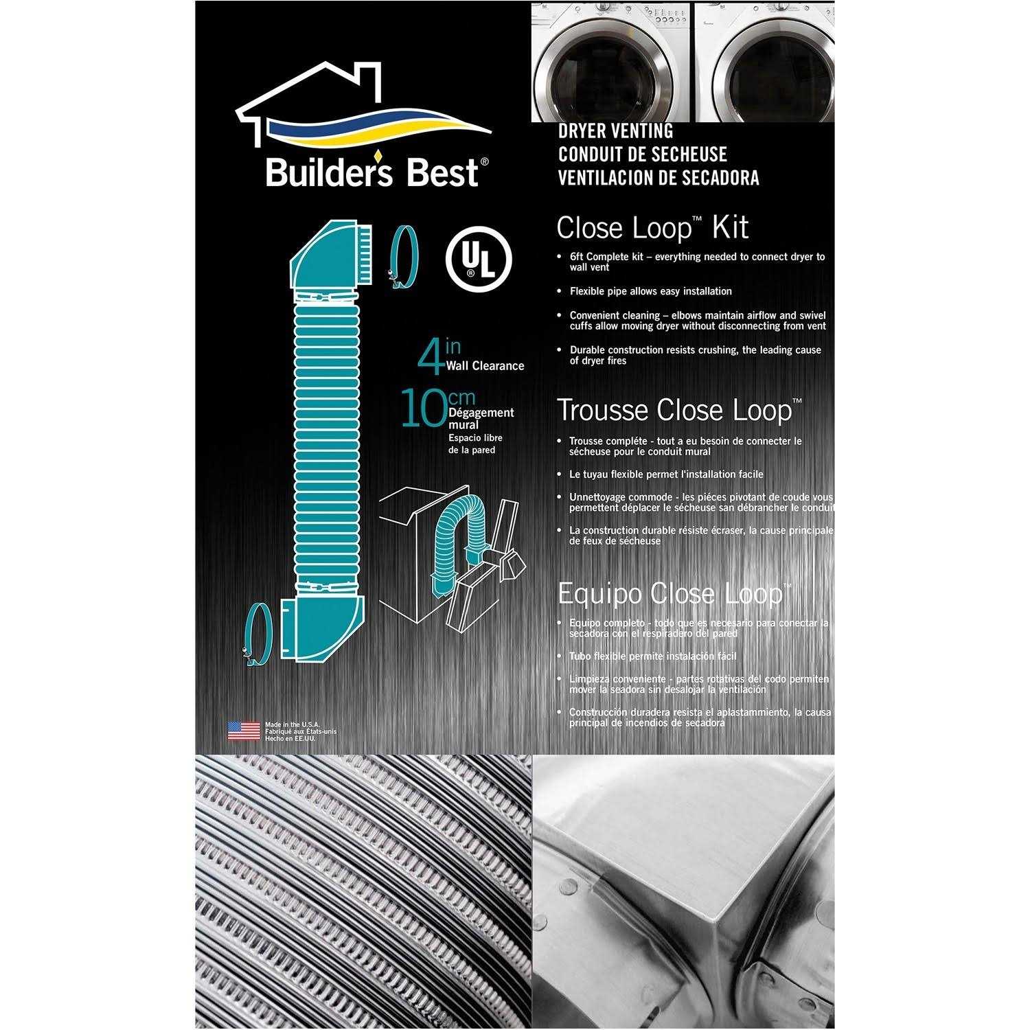Builders Best 111926 Saf-T-Duct UL Transition Duct Close Loop Kit - Cheap Fitting