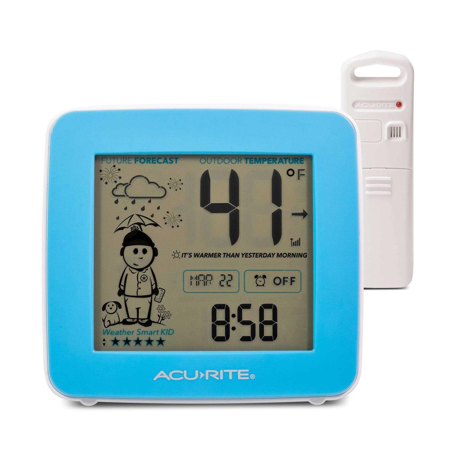 AcuRite What-To-Wear Weather Station with Alarm Clock, Time, Date, and Wireless Outdoor Sensor for Outdoor Temperature - Cheap Fitting