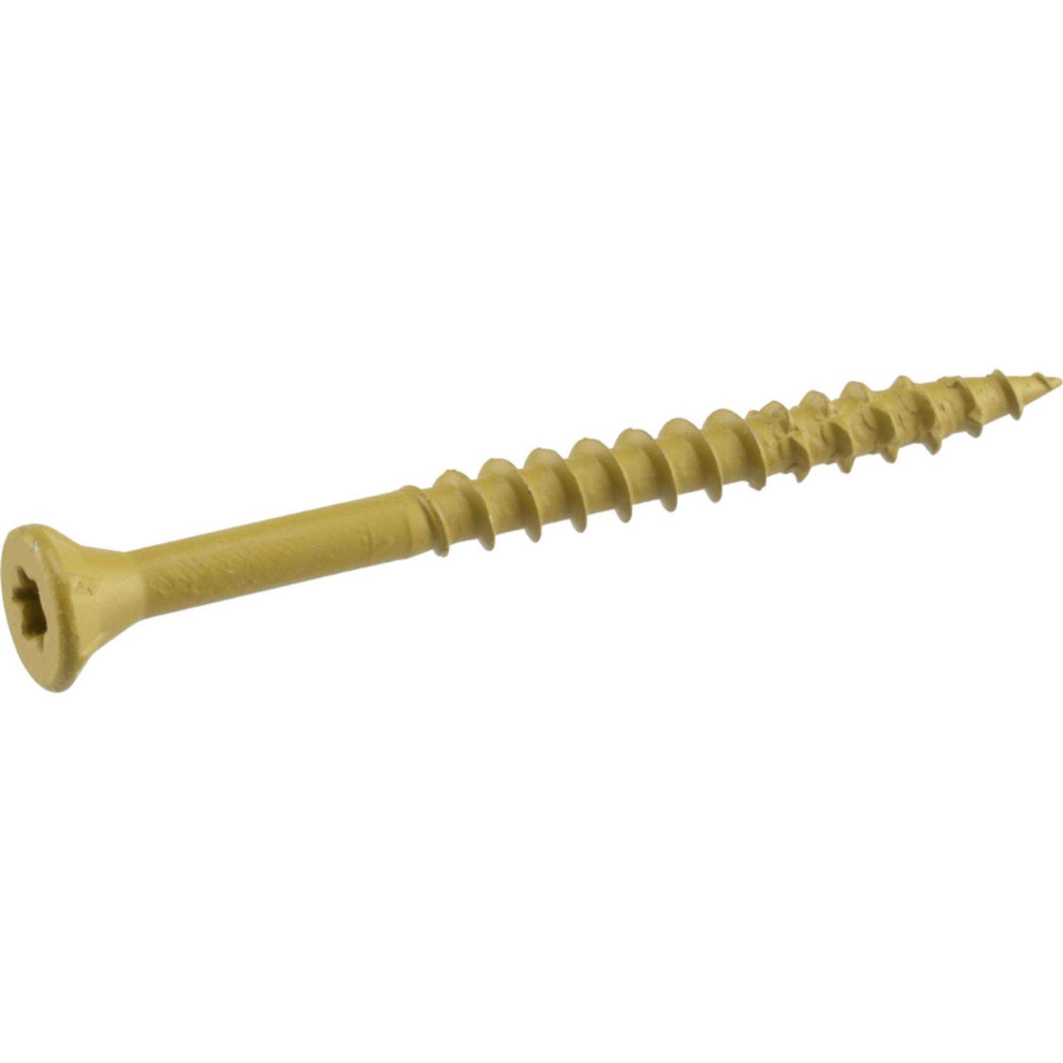 Deck Plus Exterior Tan Wood Screws 48417 - Cheap Fitting