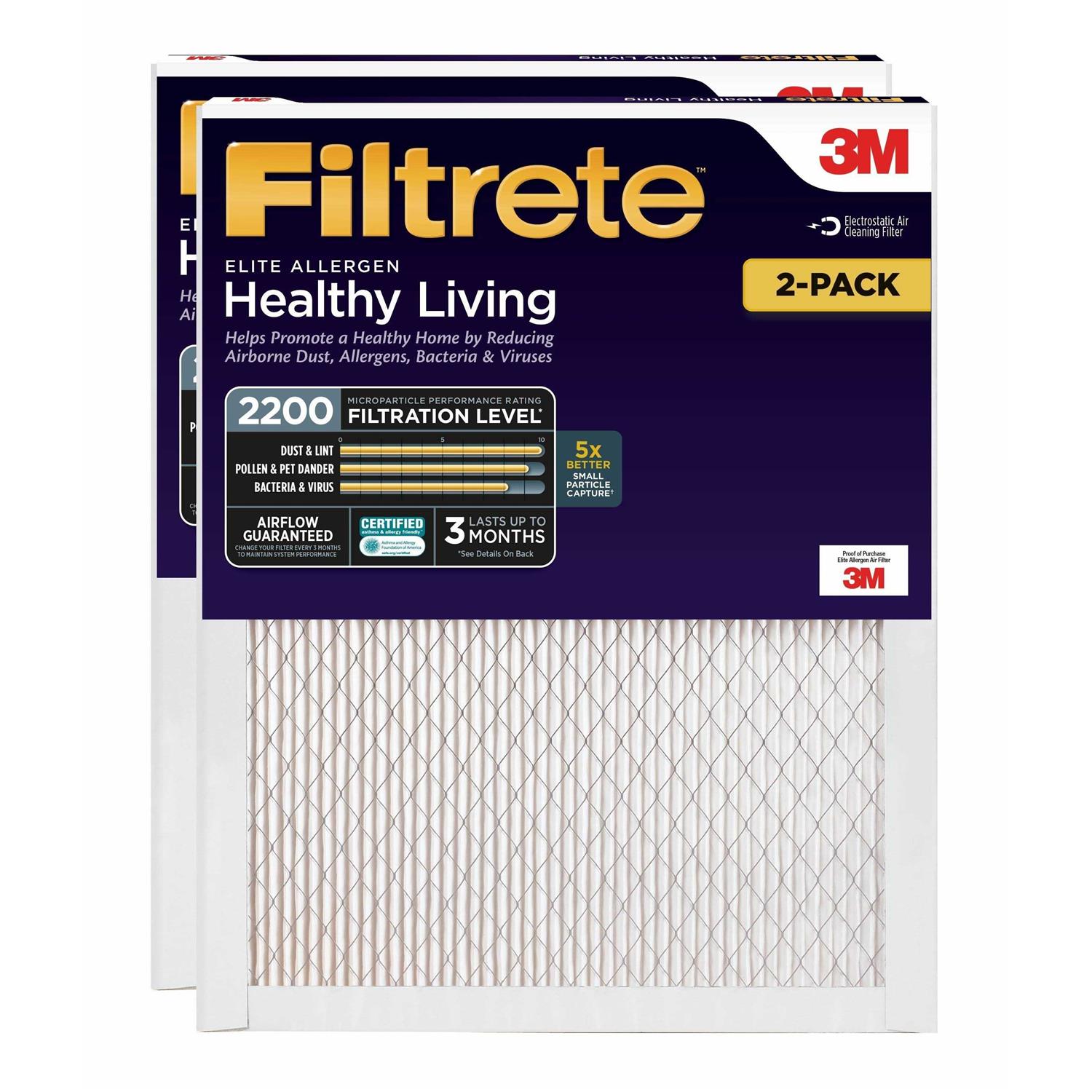 Filtrete Elite Allergen Filter MPR 2200 - Cheap Fitting