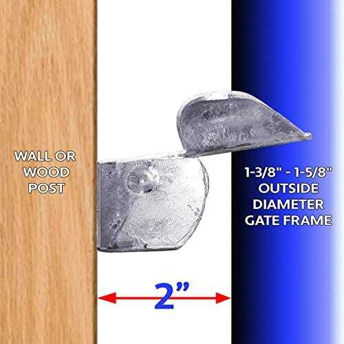 Wall Mount Gate Butterfly Fork Latch 1-3/8-1-5/8 Fork Chain Link Fence Gate Latching Hardware - Cheap Fitting