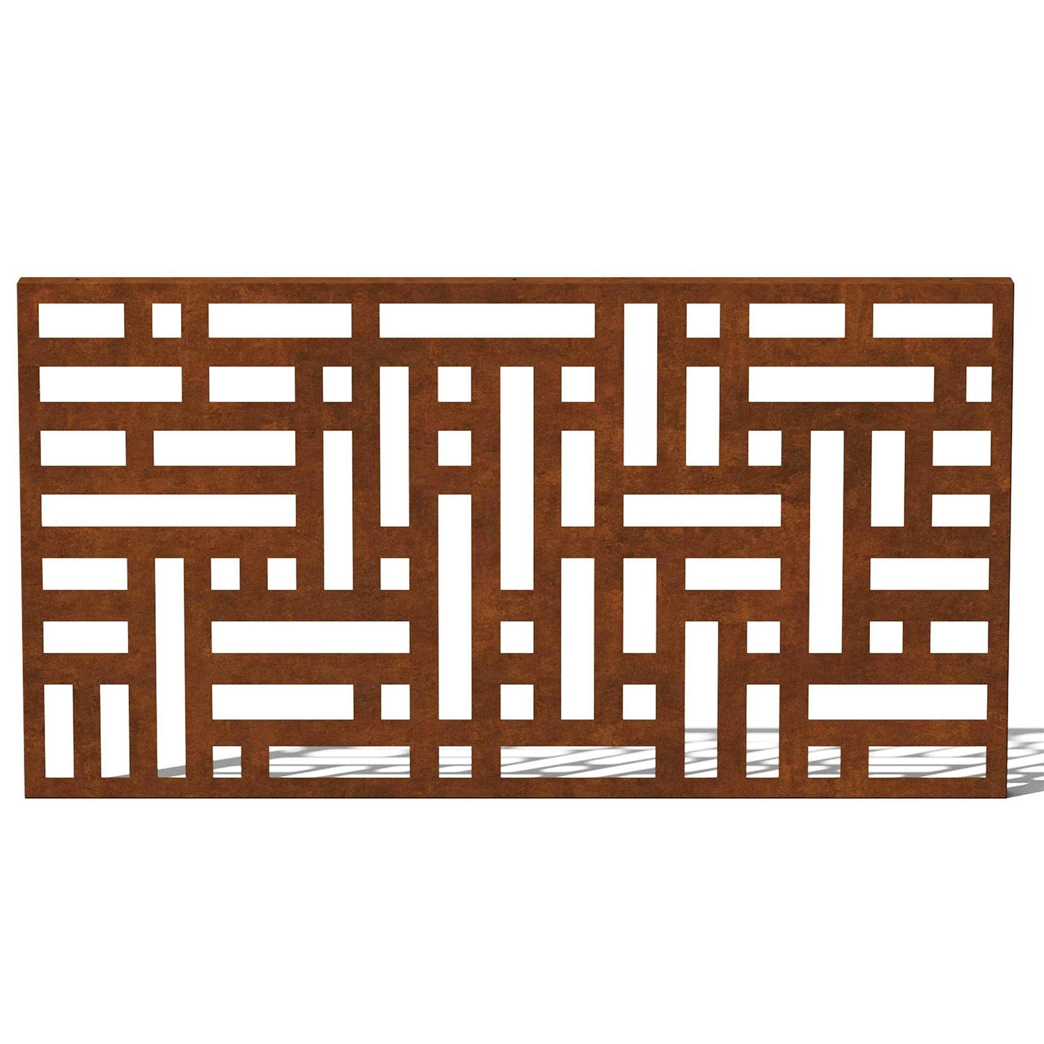 4 ft. H x 2 ft. W Screen Series Blocks Fence Panel Veradek - Cheap Fitting