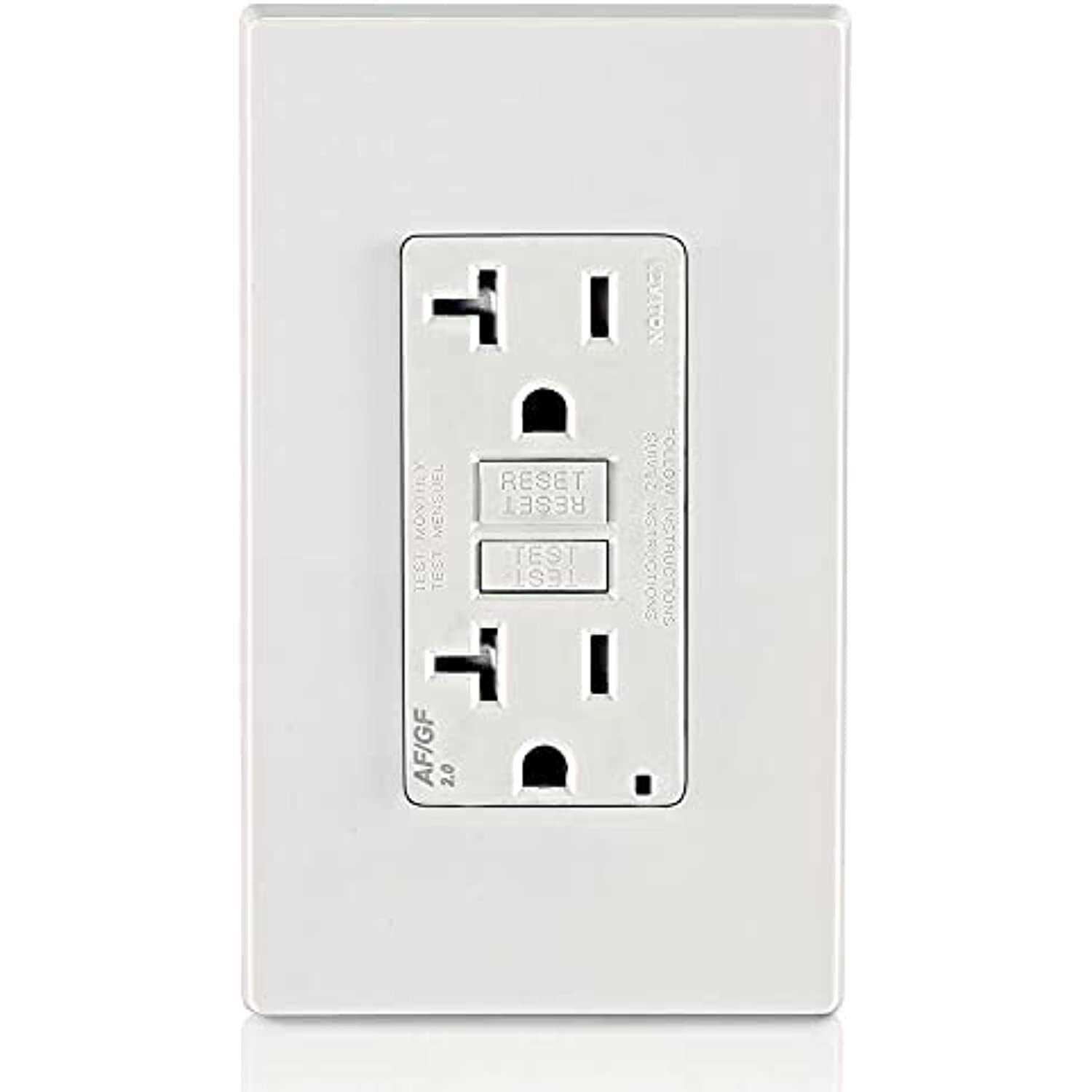 Leviton AGTR2-W SmartlockPro Dual Function AFCI/GFCI Receptacle - Cheap Fitting