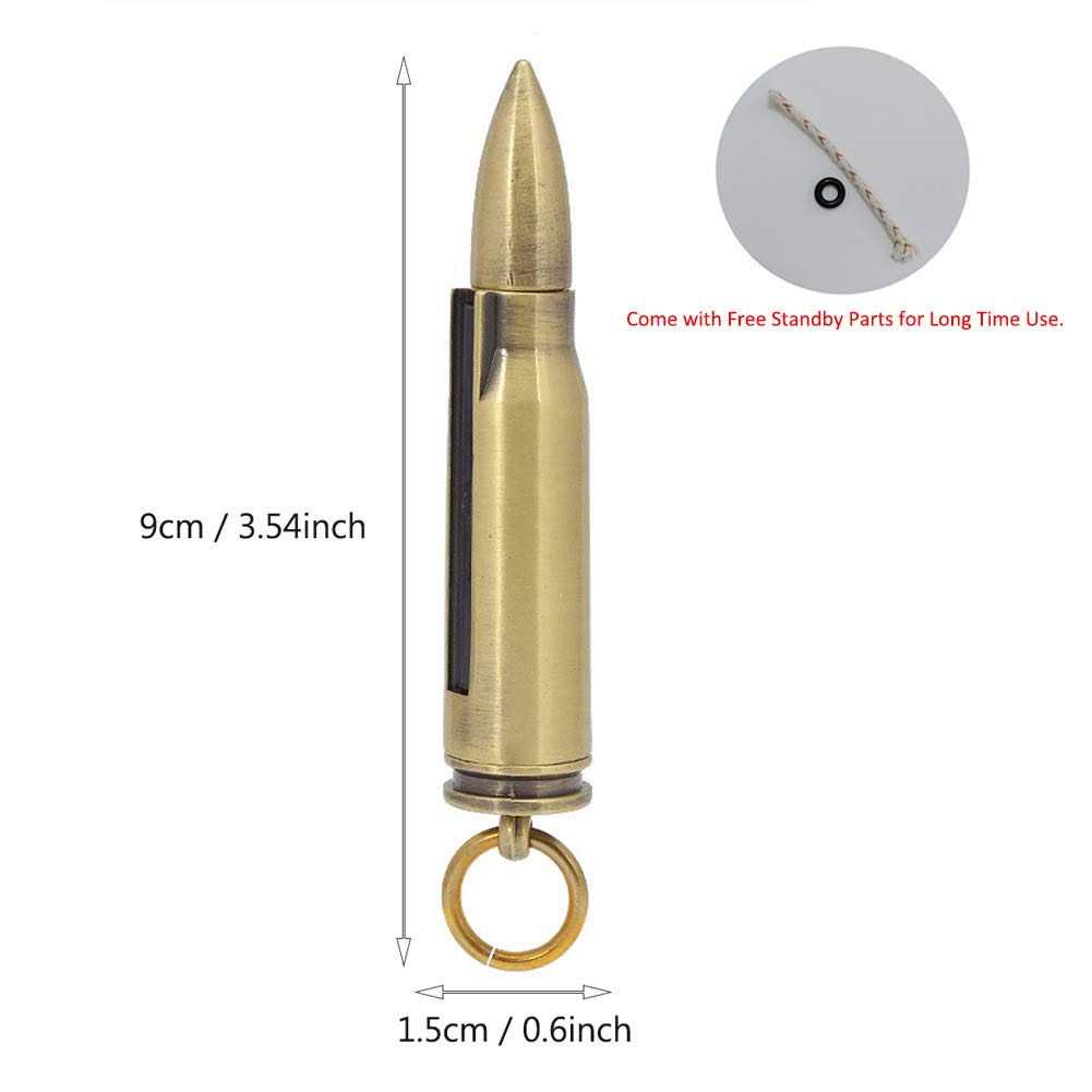 Bollaer Matchstick Fire Starter Fire Starter Flint Match Lighter Keychain Outdoor Camping Emergency Survival Gear - Cheap Fitting