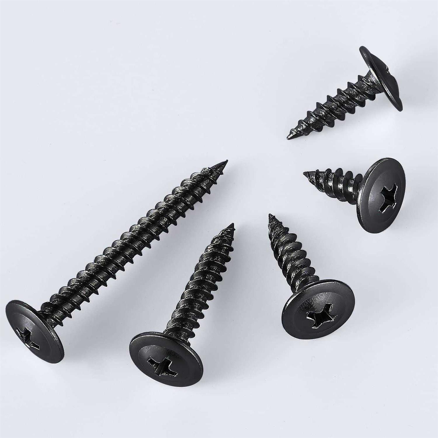 #8×2 Black Truss Head Wood Screws Quick Metal Self Tapping Zinc Oxide - Cheap Fitting