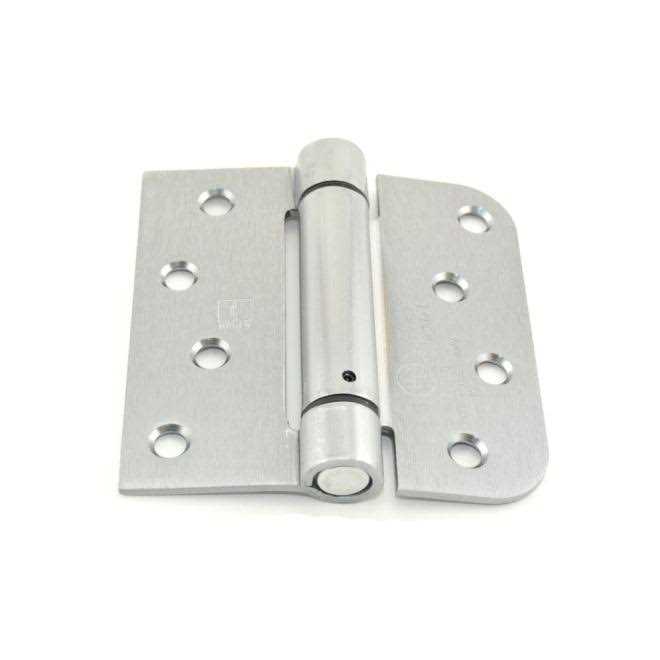 Hager 1754426D 4 x 4 Square by 5/8 Radius Corner Steel Full Mortise Residential Spring Hinge - Cheap Fitting