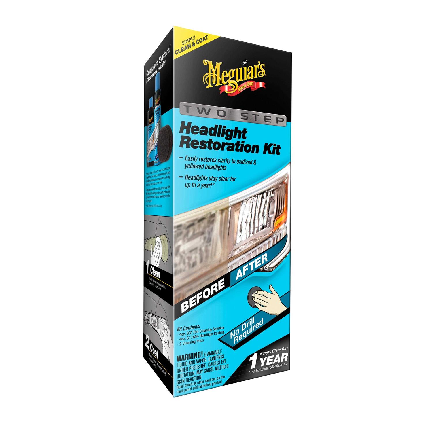Meguiar’s Two Step Headlight Restoration Kit - Cheap Fitting