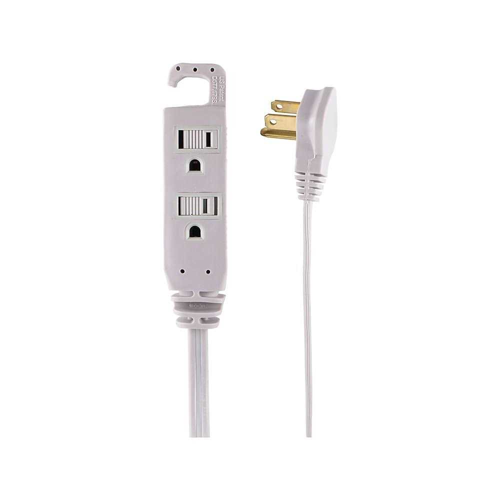 Staples Extension Cord 3-Outlet with Safety Covers - Cheap Fitting