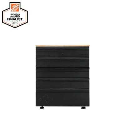 Husky Heavy Duty 18-Gauge Steel 5-Drawer Black Garage Base Cabinet - Cheap Fitting