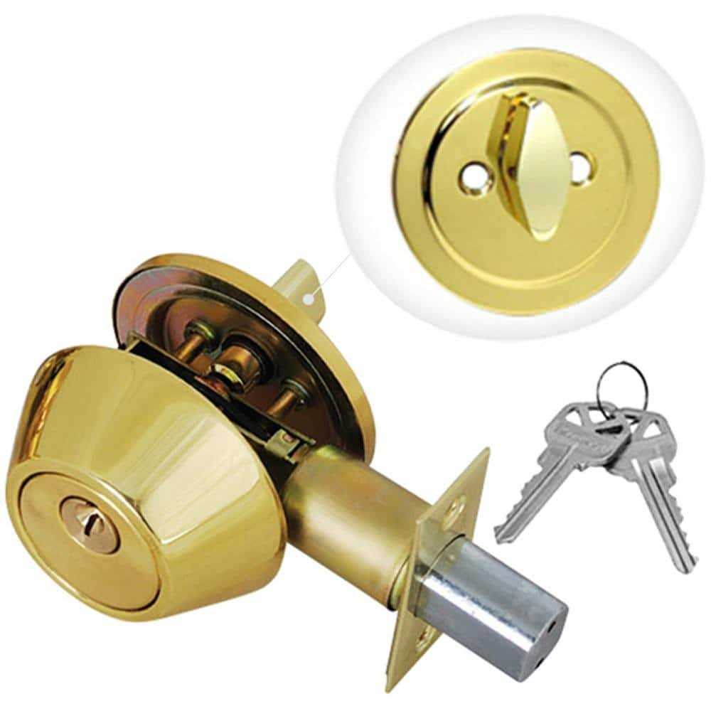 Premier Lock Stainless Steel Single Cylinder Deadbolt DB04-6 - Cheap Fitting