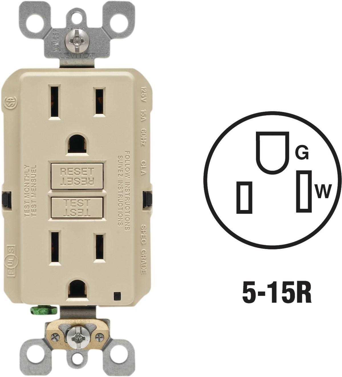 Leviton R02-GFNT1-0KW Outlet GFCI - Cheap Fitting