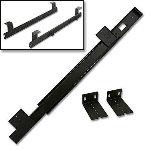 Key Board Slide, 16, Ball Bearing, Black - Cheap Fitting