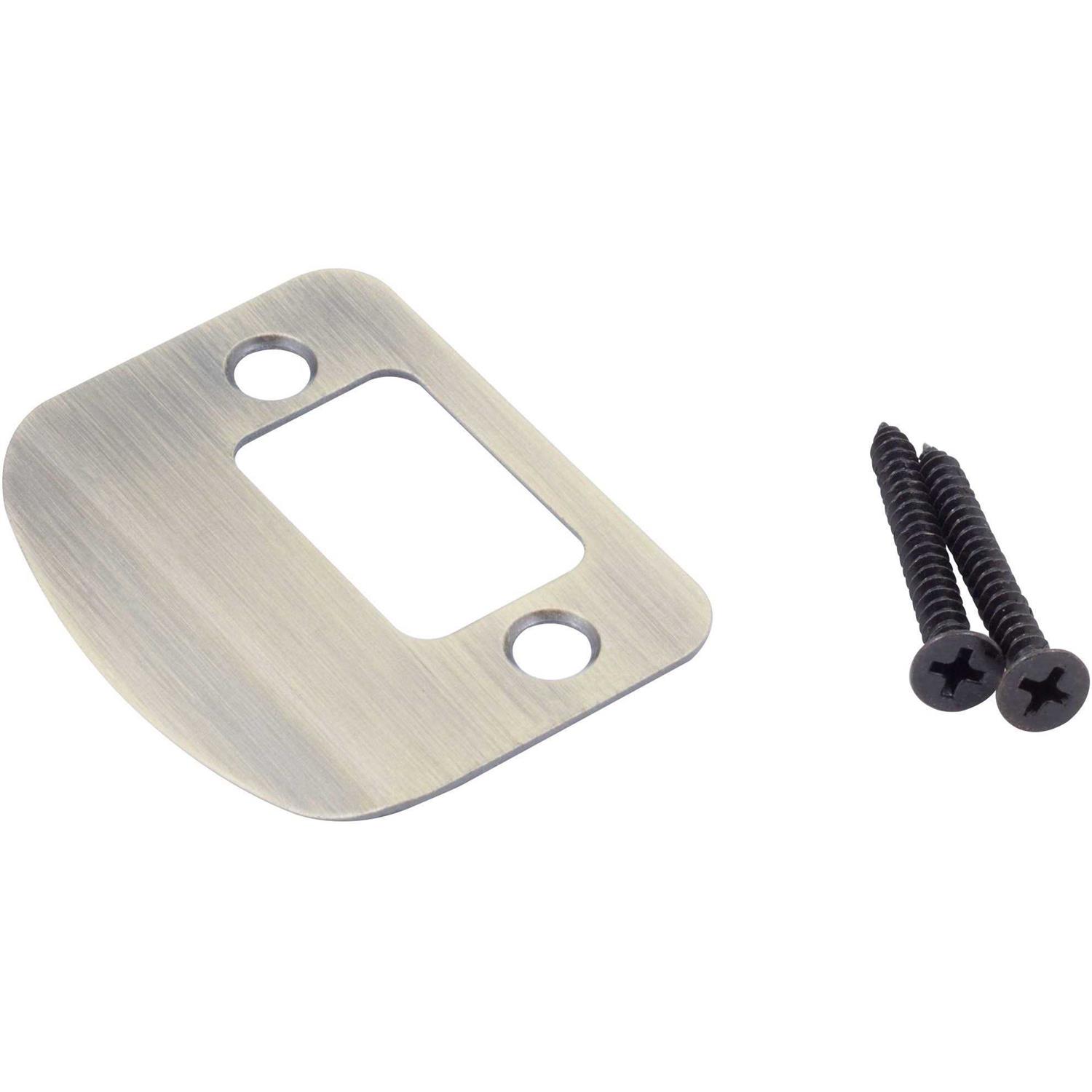 Stone Harbor Hardware Full Lip Round Corner Deadbolt Strike Plate 2-1/4 Inches - Cheap Fitting