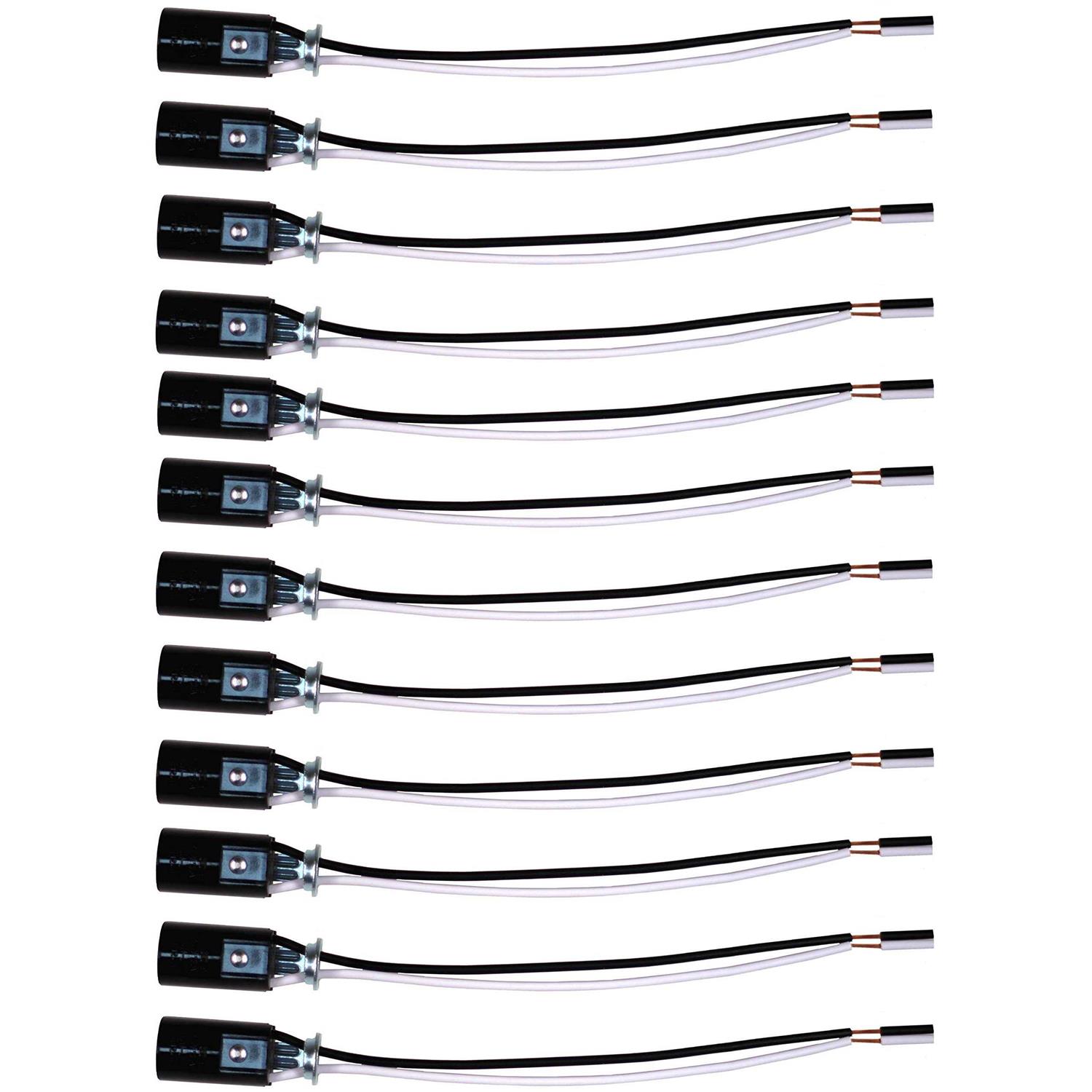 Creative Hobbies 12 Pack Candelabra Base Lamp Holder Light Socket Keyless Phenolic - Cheap Fitting
