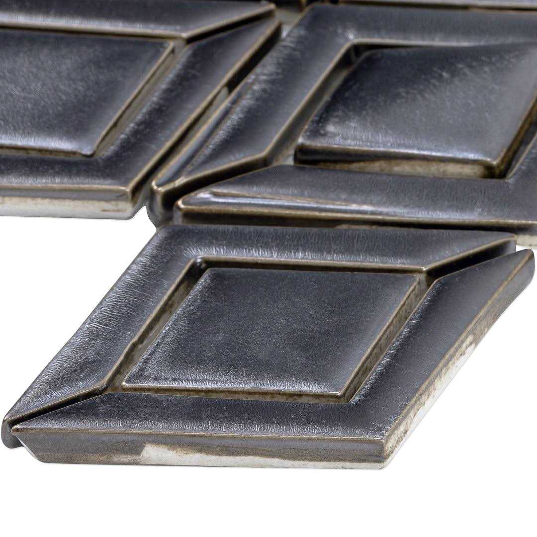 Delphi Jewel 4 x 6 Ceramic Novelty Mosaic Tile Ivy Hill Tile - Cheap Fitting